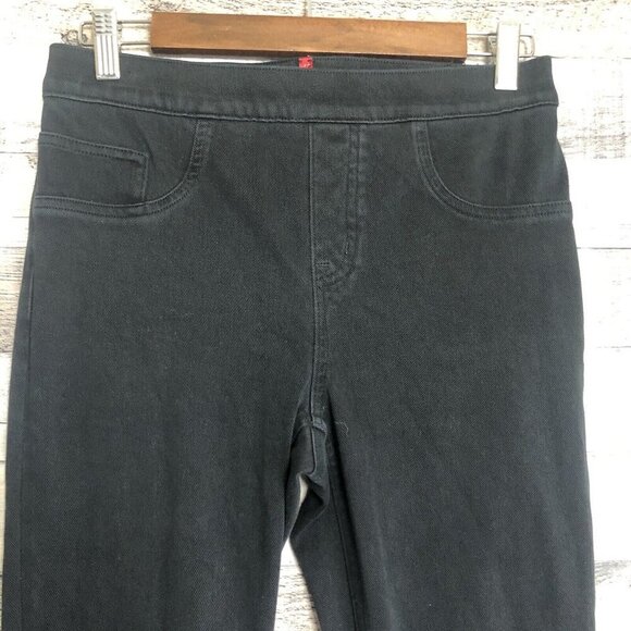 Spanx Pull On Jean-ish Ankle Leggings Jeans Women Size Medium Black - Picture 3 of 11